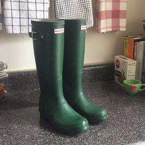 Hunter Original Tall Rain Boots - Green